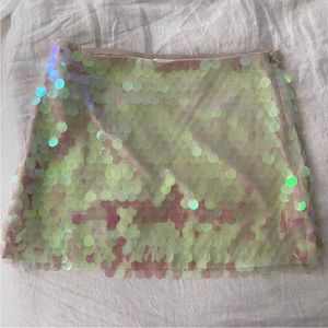 Helmet Lang sequin mini skirt